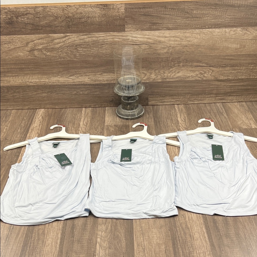 Set of 3 Wild Fable Soft Blue Tank Top
